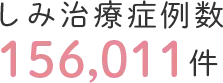 しみ治療症例数104,217件